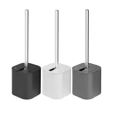 Escova Sanitária Dual Com Suporte e Tampa - Ou