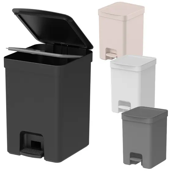Lixeira 12L com Pedal e Tampa Cozinha Escritório Lavanderia - Ou Linha Truim