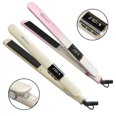 MAIMEITE Chapinha De Cabelo Cerâmica e Íons Negativos 2 Em 1 Profissional Bivolt 110 220 Volts Titanium Elegance