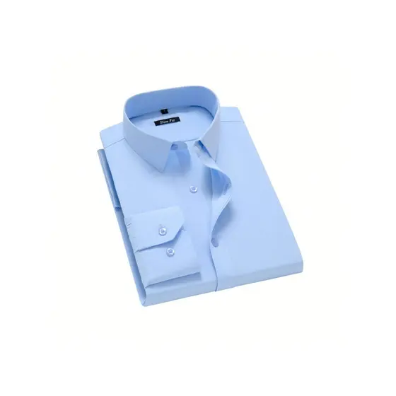 Camisa Social Masculina Manga Longa Spandex