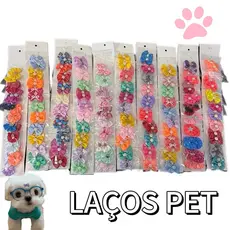 Kit 10 Laços Lacinhos Misto M Pet Shop Cães E Gatos Acessórios para Pet Estilo Bonito