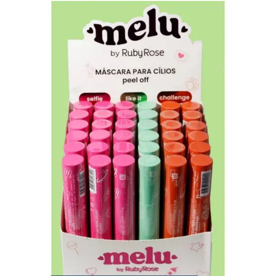 Máscara Para Cílios Rímel Peel Off Alta Fixação Melu By Ruby Rose RR-5151
