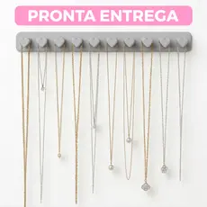 Organizador de Joias Porta Bijuterias Coração Pendurar Parede Suporte Colares e Pulseiras Gancho
