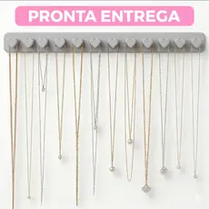 Organizador de Joias para Pendurar Coração de Parede Expositor Anéis Suporte para Colares e Pulseira
