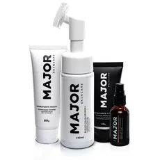 Kit Revitalizante Massageia + Hidrata + Esfoliação + Sérum Antiolheiras - Major