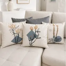 Kit 5 Capas de Almofadas 45x45cm Suede Sublimadas - Decorativas e Sofisticadas