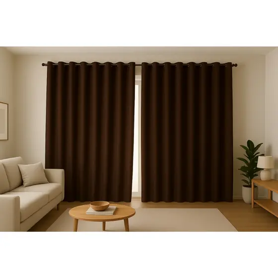 Cortina PREMIUM 5,00 x 2,50 - Ideal para Decoração, Quarto, Sala, Escritório, Parede Inteira