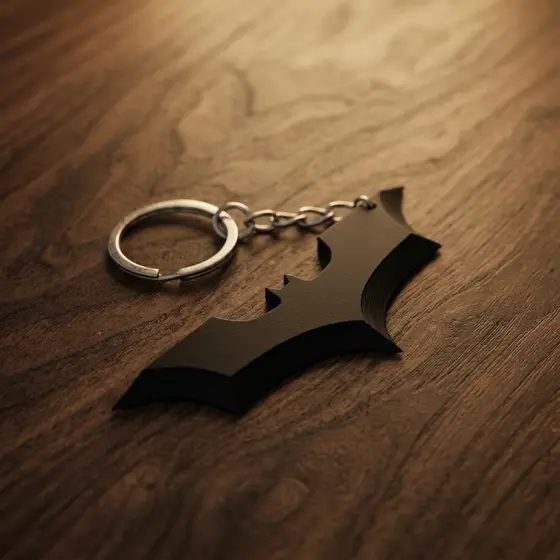 Chaveiro Batman Símbolo Premium - Edição Stealth Tática