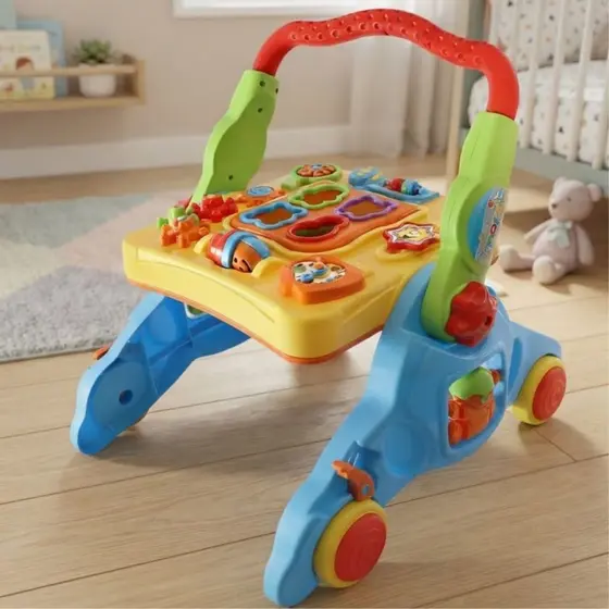 Andador Empurrador Infantil Mesa Didático 4 Em 1 Maral Com Som e Acessórios Bebê Mesa Musical