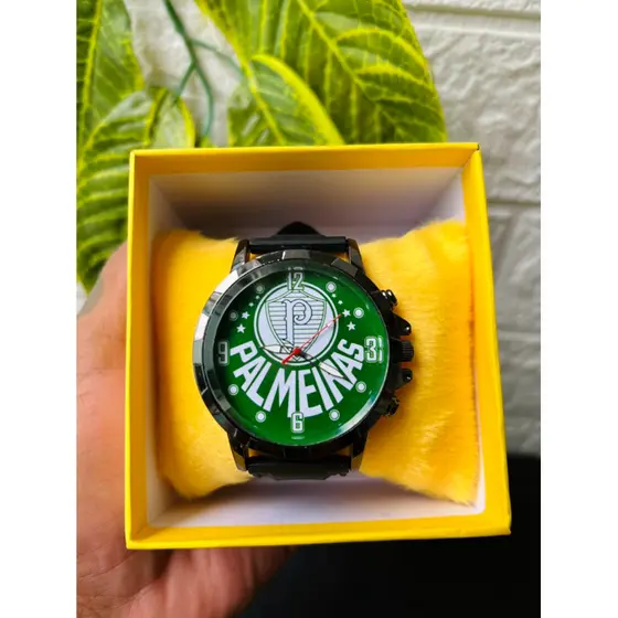 Relogio Masculino time Verde Resistente a Agua