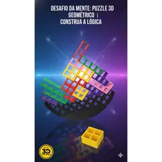 Puzzle 3D Cubo QI Colorido | Quebra Cabeça Desafio Encaixe Jogo Lógica