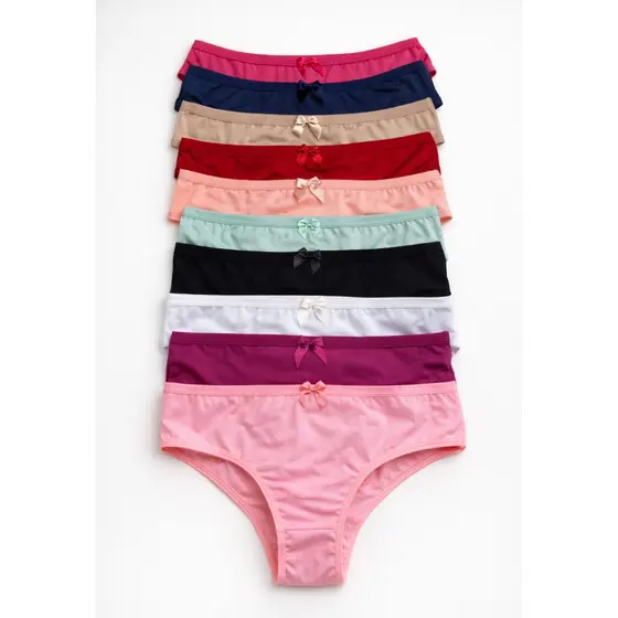 Kit Calcinha Infantil Juvenil Menina Moça Forro 100% Algodão