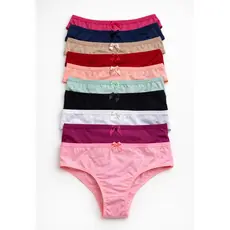 Kit Calcinha Infantil Juvenil Menina Moça Forro 100% Algodão