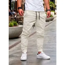 Calça Masculina Jogger Sarja Off White  Moda Masculina  Streetwear Envio Rapido