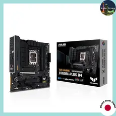 ASUS TUF GAMING B760M-PLUS D4 Motherboard with LGA1700 B760 DDR4 mATX, compatible with Intel 14th, 13th, and 12th Gen CPUs