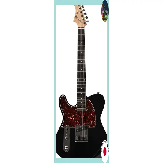 BACCHUS Left-Handed Global Series Telecaster Type Electric Guitar (OWH/BLK)