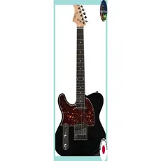 BACCHUS Left-Handed Global Series Telecaster Type Electric Guitar (OWH/BLK)