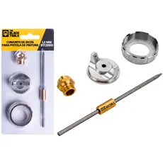 Kit Reparo Pistola de Pintura 1.2 Completo Bico Bocal Capa Agulha The Black Tools