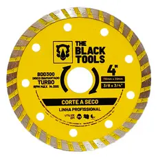 Disco De Corte Serra Diamantado Concreto Mármore 4 Pol 110mm The Black Tools Para Esmerilhadeira