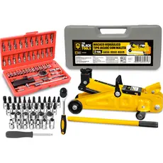 Macaco Jacaré Hidraulico 2 Toneladas Jacarézinho Mecânico Com Maleta Bth200k The Black Tools