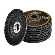 Disco Desbaste Lixa Metal 115mm x 5mm x 22mm 4.1/2 Pol 10 Unidades The Black Tools