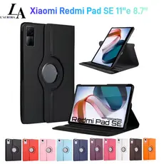 Capa Compatível com giratória 360° para tablet Xiaomi Redmi SE 11 polegadas -  Estilo Lichia, AntiChoque