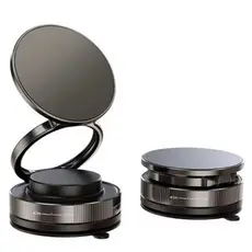 Suporte Magnético Para Celular Fixação Com Ventosa Giratório 360 Graus Dobrável Veicular Automotivo