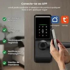 Fechadura Digital Eletrônica Biométrica Smart Inteligente