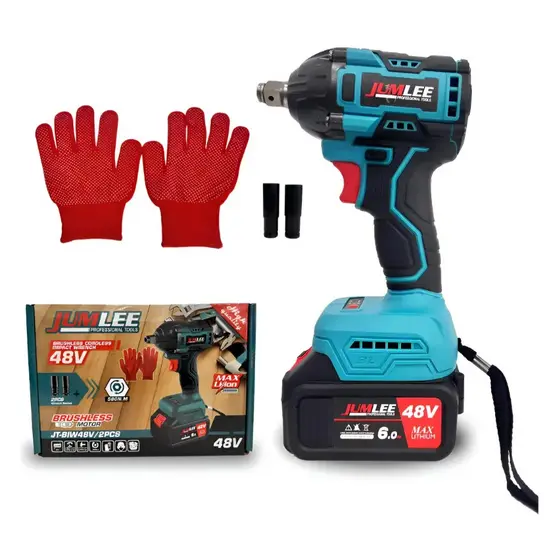 Chave De Impacto 48v Brushless Portatil Sem Fio 2 Soquete