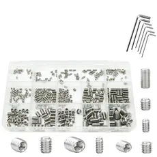400 PARAFUSO SEM CABEÇA CHAVE ALLEN M2,5 M3 M4 M5 M6 M8 INOX