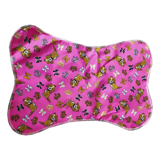 Tapete Ossinho Para Apoio de Comedouro Rosa