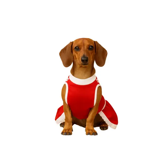 Roupinha de Natal Feminina Pet com Laço – PP ao XG
