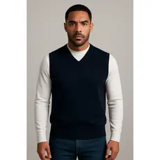 Colete Masculino Tricô Social Inverno Elegante Casual Lã Quente P M G GG Diversas Cores Moda Clássica Look Atual
