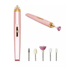 Lixadeira Elétrica Unhas Sem Fio Portátil Manicure Pedicure Caneta Artística Leve