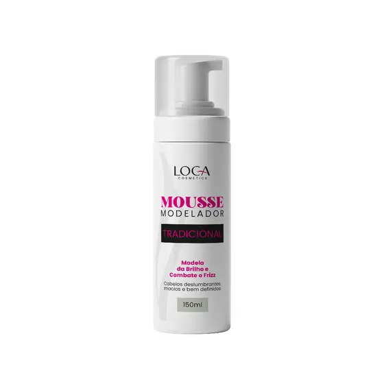 MOUSSE MODELADOR DE CACHOS E FIBRAS ORGANICAS 150 ML LOCA COSMETICS E VIVANCE COSMETICS