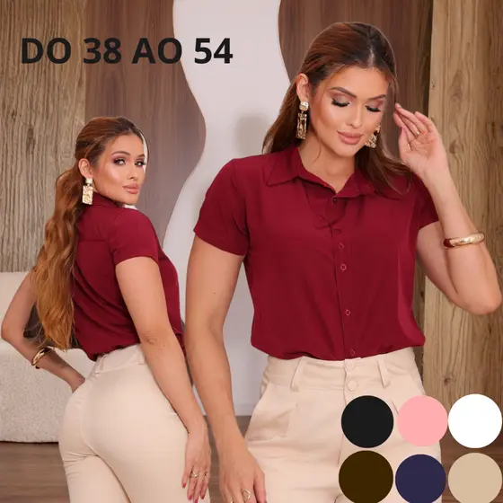 CAMISA SOCIAL FEMININA ALFAIATARIA TECIDO E ACABAMENTO PREMIUM