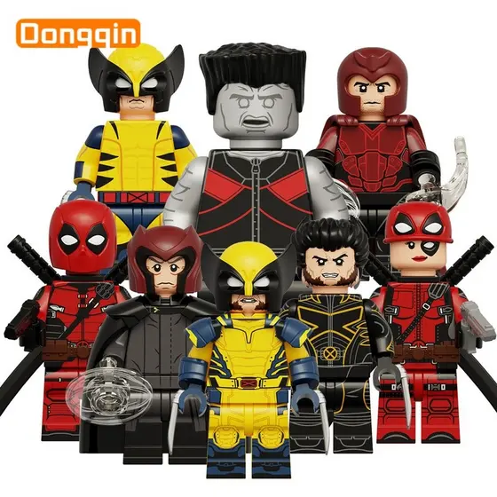Mini bonecos, bonecos da série de filmes, brinquedos de blocos de construção infantis