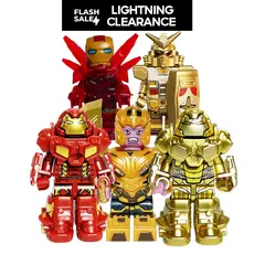 🔥⚡️Compra| Pode montar bonecas de blocos de construção|Hulk, Transformadores, Thanos