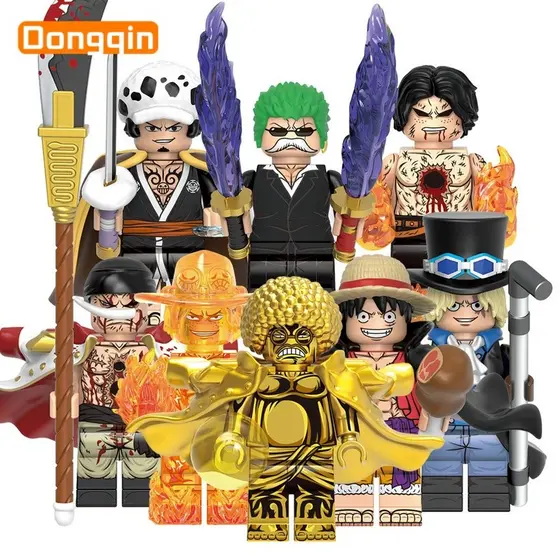 Mini boneca Naruto, brinquedos de blocos de construção de coleção feitos à mão, presentes para meninos