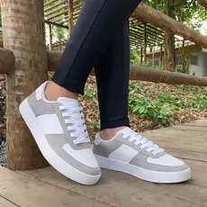 Tênis Masculino Feminino Casual Barato Cinza Confortável Dia a Dia | 34 ao 43 - Promoção + Envio Já
