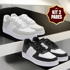 KIT 2 PARES - Tênis Masculino e Feminino - Estilo e Conforto 34 a 44 - Exclusiva por Tempo Limitado
