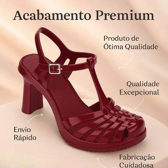 Sandália Feminina Tendência 2025 com Estabilidade e Salto Vixen