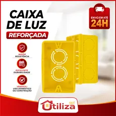Kit 50 ou 20 Caixas de Luz 4x2 Reforçadas para Tomada e Interruptor Eletrica