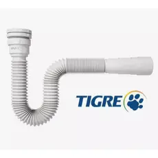 Sifão Sanfonado Tubo Flexivel Multiuso Branco Lavatório Tanque Pia 66cm Tigre