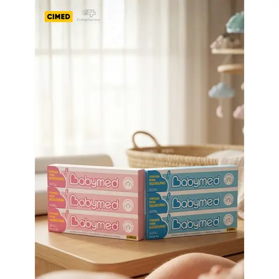 Kit Creme pomada para assadura bebê criança Babymed Cimed 45g
