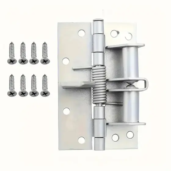 Dobradiças de Fecho de Porta Automático de Aço Inoxidável com Mola Ajustável