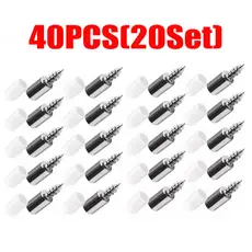Kit 40PCS Conjuntos De Parafusos Auto-Roscantes Suporte De Prateleira Laminado Com Manga De Borracha Placa