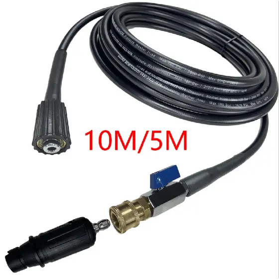 10/5 Mts Mangueira Nylon Bico Registro Engate Rápido com Karcher K2 K3 K4 K5