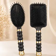 Escova Profissional para Cabelos Modelo Oval ou Raquete Almofadada Cerdas Macias Desembaraça Sem Quebrar