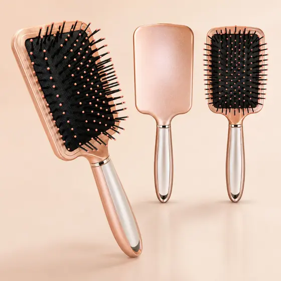 Escovas de Cabelo Almofadadas Oval Profissional Anti Frizz Desembaraçante Massagem Couro Cabeludo